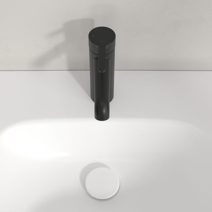 Villeroy & Boch Skyla Single Lever Basin Mixer Without Waste In Matt Black