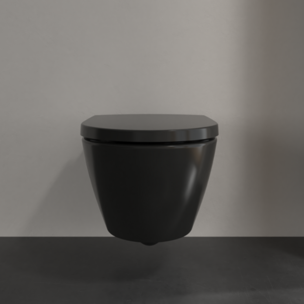 Villeroy & Boch Subway 2.0 Black Wall-Hung Toilet & Seat