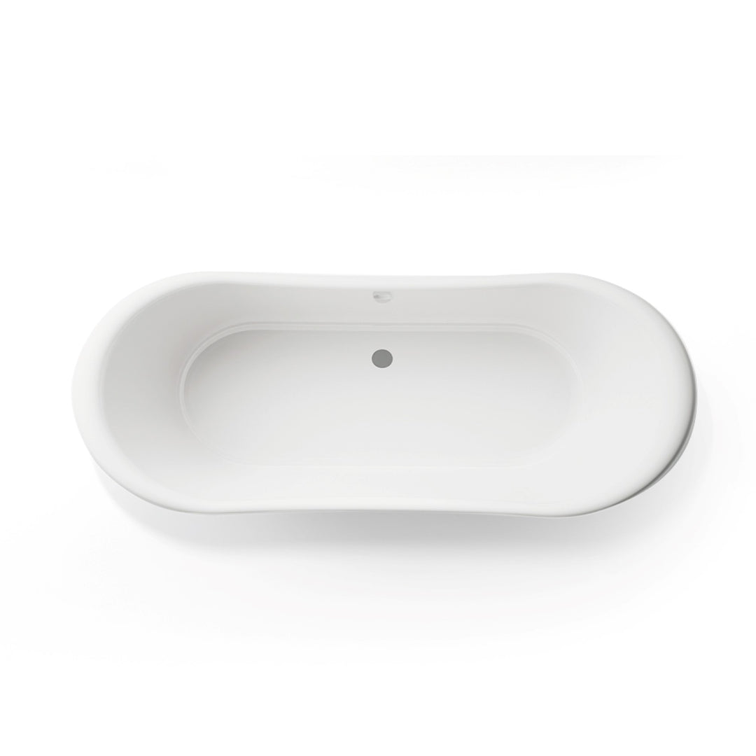 Waters Darcy 1820mm Freestanding Boat Bath White