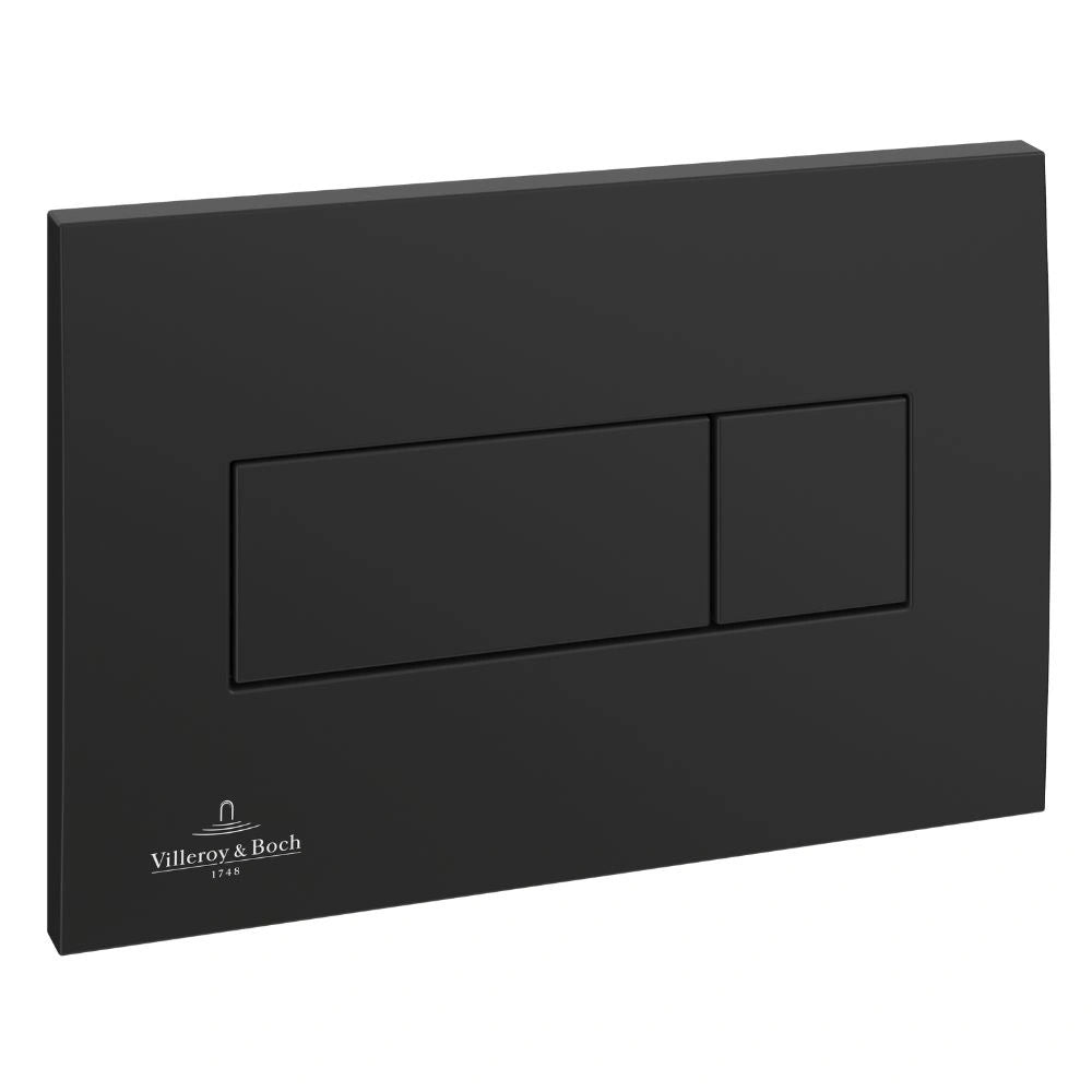 Villeroy & Boch ViConnect Pro S Toilet Frame, Cistern and Flush Plate Set – Matt Black