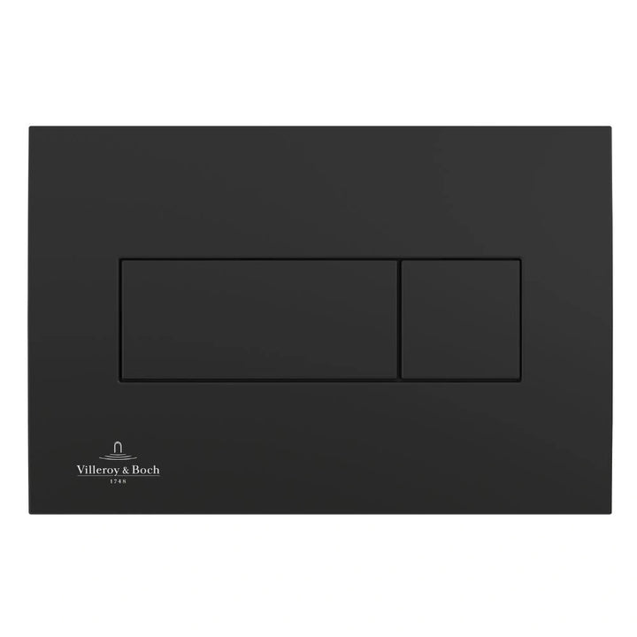 Villeroy & Boch ViConnect Pro S Toilet Frame, Cistern and Flush Plate Set – Matt Black