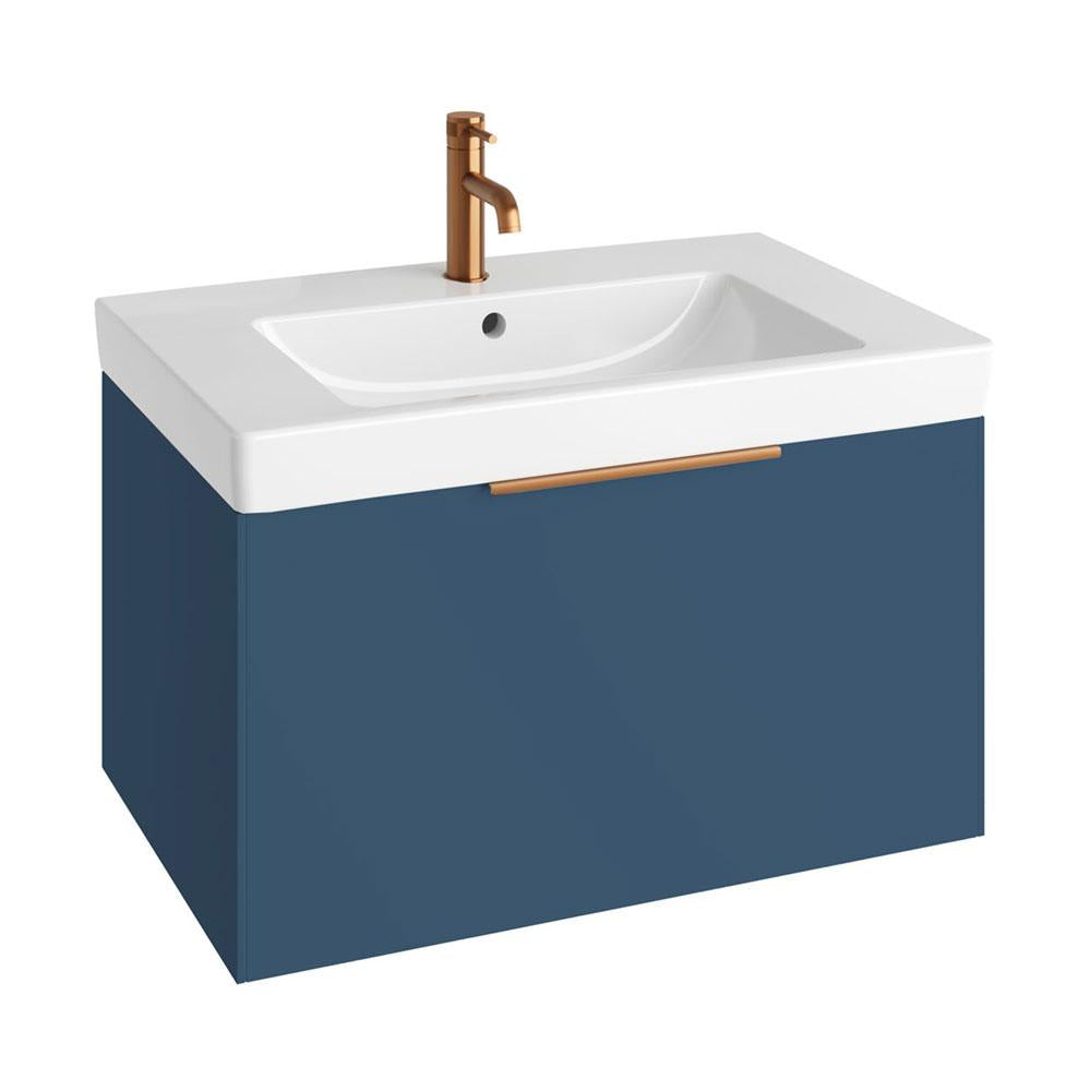 Abacus S3 Concepts Matt Ocean Blue 800mm Basin & Vanity Unit