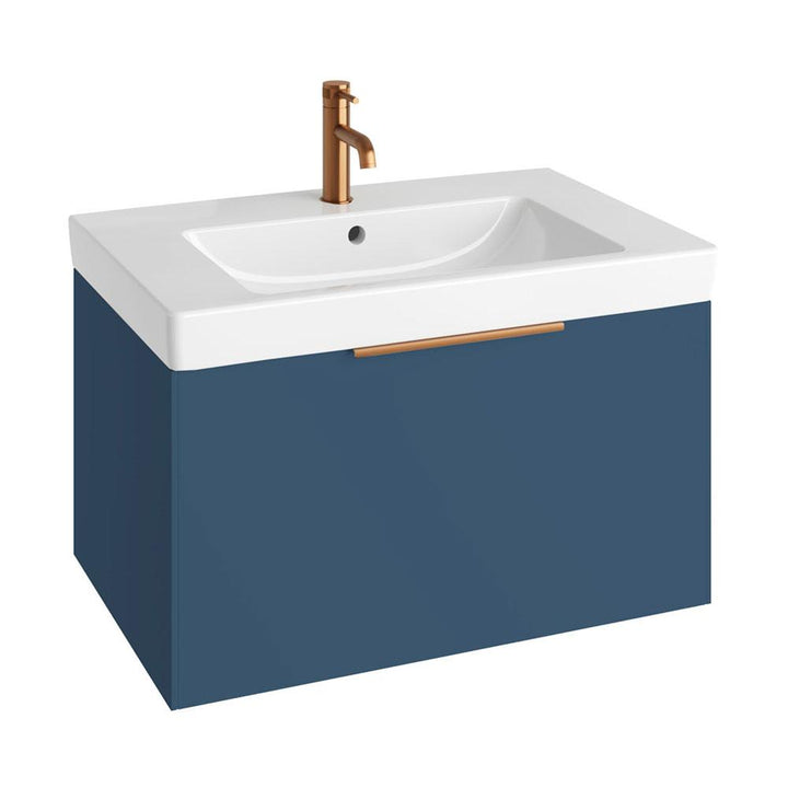 Abacus S3 Concepts Matt Ocean Blue 800mm Basin & Vanity Unit