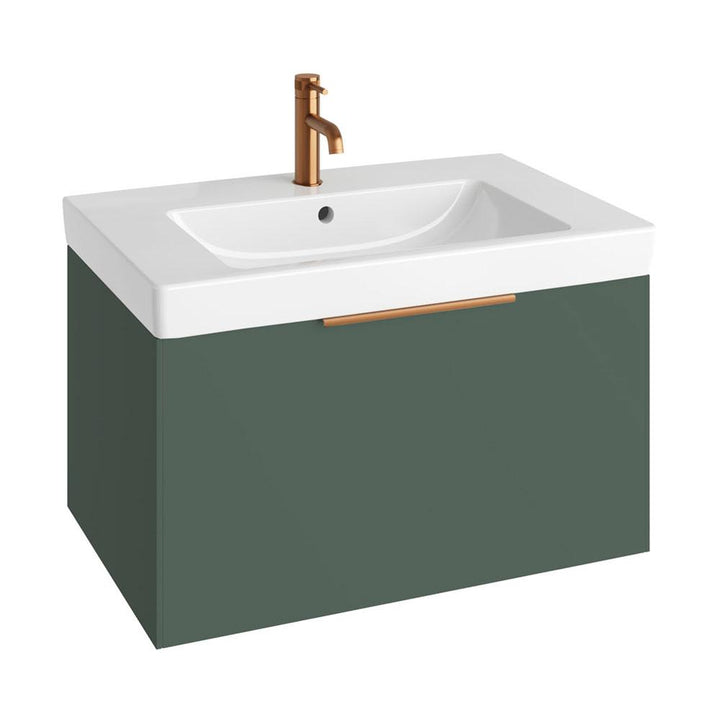 Abacus S3 Concepts Matt Sage Green 800mm Basin & Vanity Unit