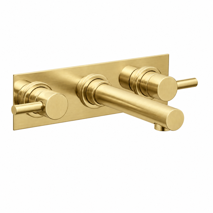 Swadling Absolute 3 Hole Wall Mounted Bath Tap