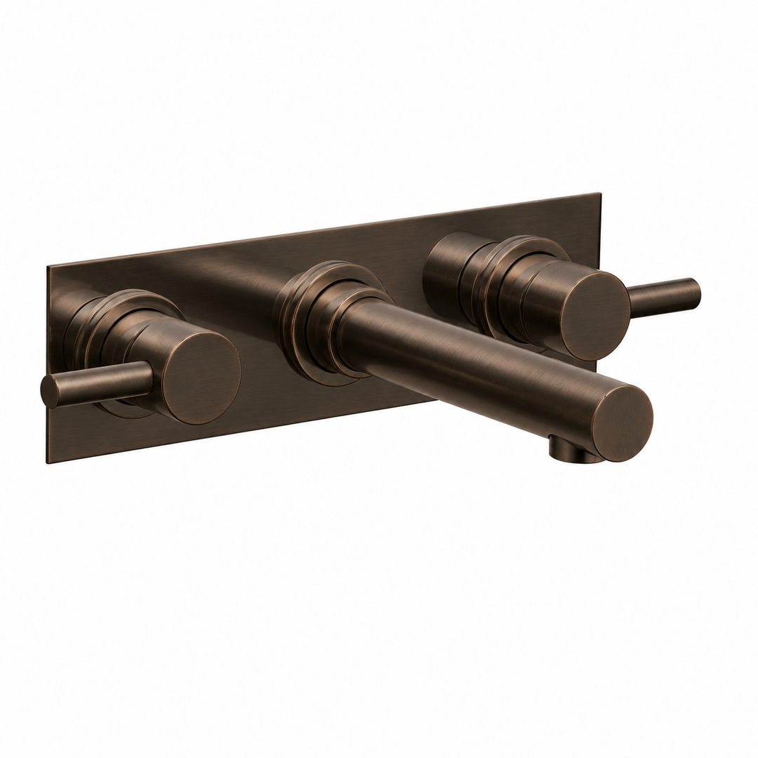 Swadling Absolute 3 Hole Wall Mounted Bath Tap
