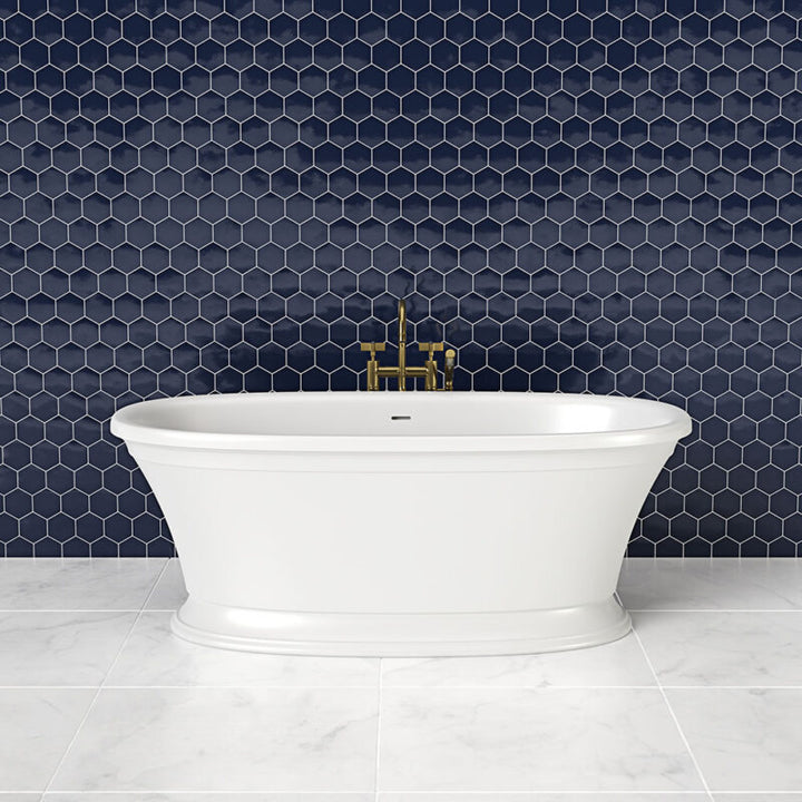 Ashton & Bentley Whitestone Kallos 1672mm Freestanding Bath