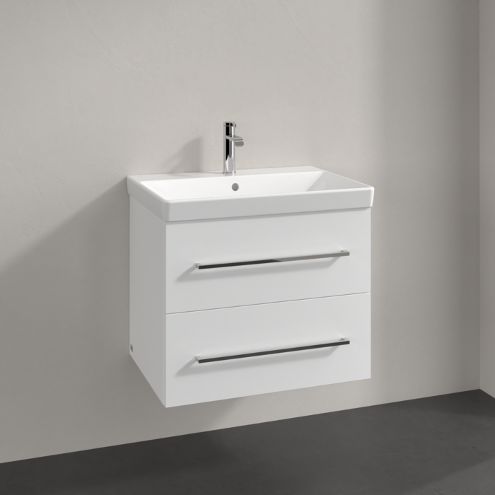 Villeroy & Boch Avento 650mm Wall Hung 2 Drawer Vanity Unit & Washbasin