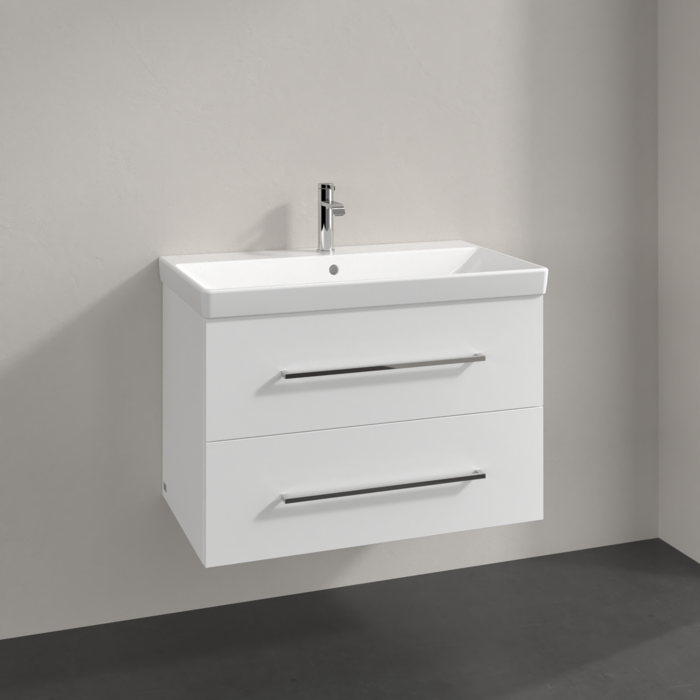Villeroy & Boch Avento 800mm Wall Hung 2 Drawer Vanity Unit & Washbasin