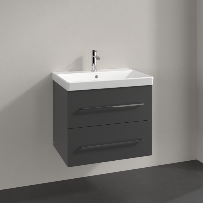 Villeroy & Boch Avento 650mm Wall Hung 2 Drawer Vanity Unit & Washbasin