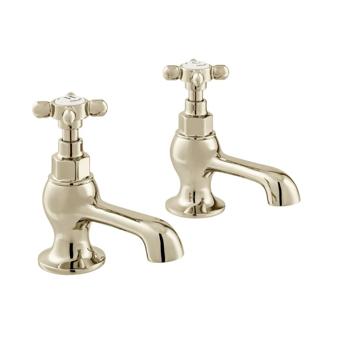 Booth & Co Axbridge Cross Handles Basin Pillar Taps