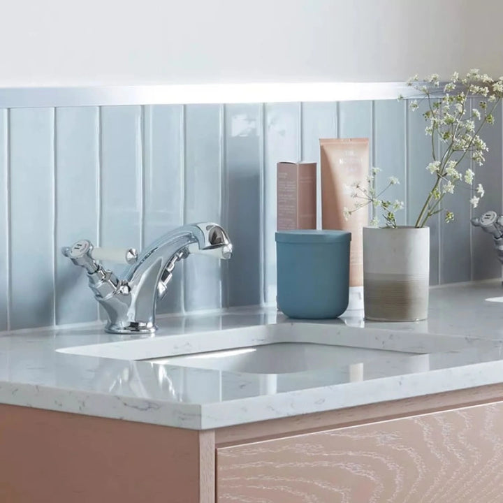 Booth & Co Axbridge Lever Handles Mono Basin Mixer With Pop Up Waste