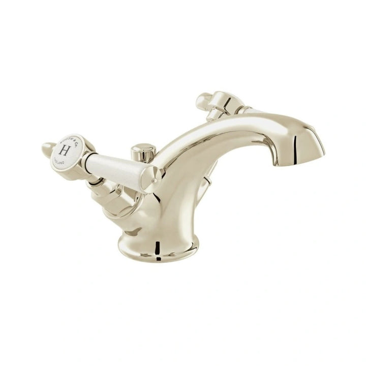 Booth & Co Axbridge Lever Handles Mono Basin Mixer With Pop Up Waste