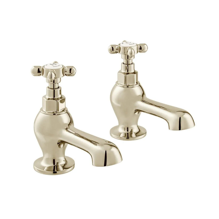 Booth & Co Axbridge Cross Handles Bath Pillar Taps