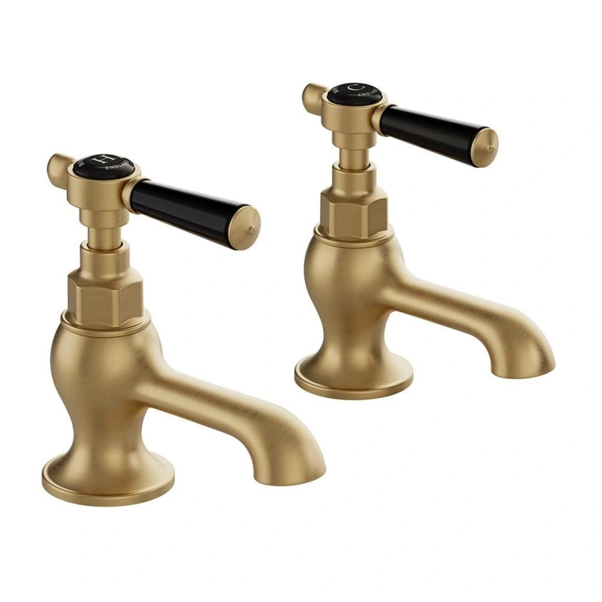 Booth & Co Axbridge Lever Handles Basin Pillar Taps