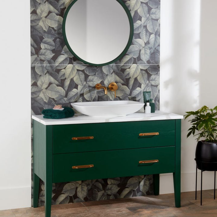 Burbidge Barton 1156mm Vanity Unit With 2 Drawers & Solid Surface Worktop