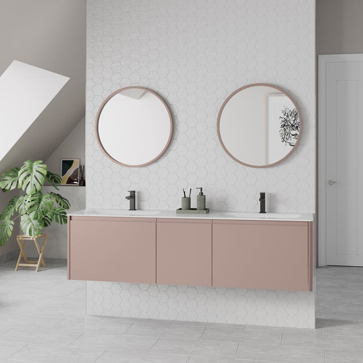 Burbidge Alnwick 1750mm Vanity Unit with Worktop & Double Integrated Washbasins