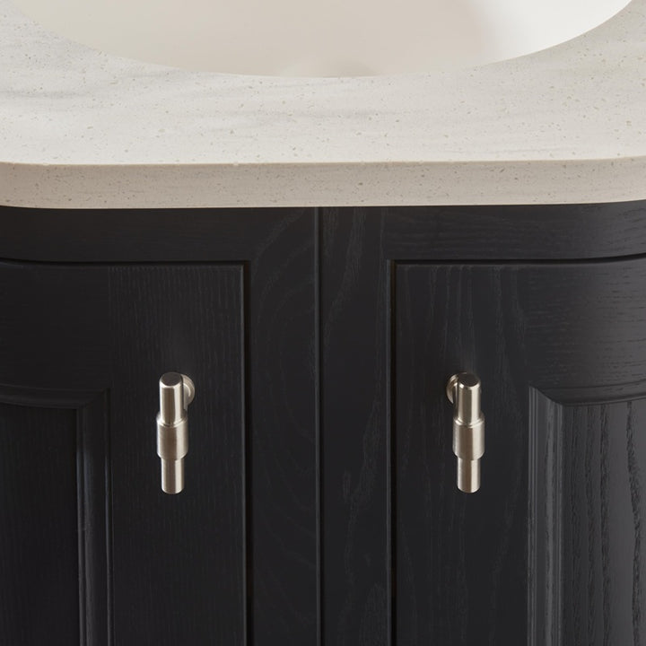 Burbidge Tetbury 640mm Curved Vanity Unit with Solid Surface Worktop & Integrated Basin