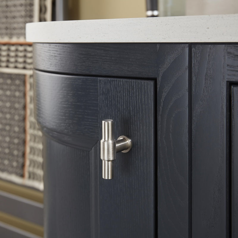 Burbidge Tetbury 640mm Curved Vanity Unit with Solid Surface Worktop & Integrated Basin