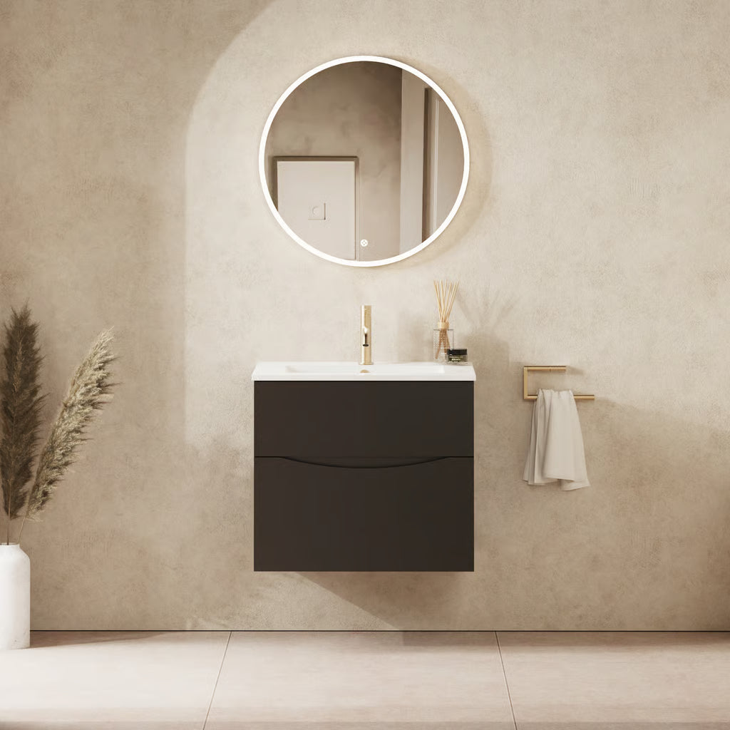 Crosswater Glide II 600mm Vanity Unit With Cast Mineral Marble Basin