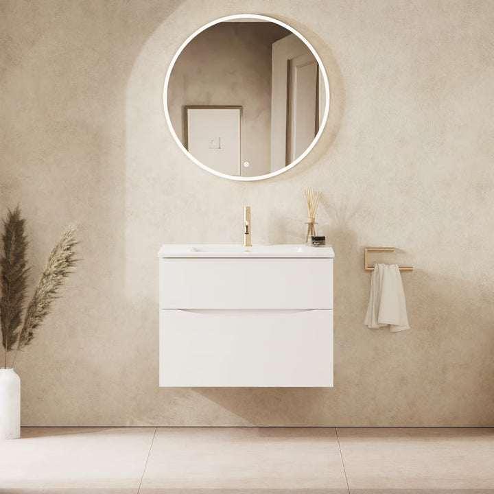 Crosswater Glide II 700mm Vanity Unit With Cast Mineral Marble Basin