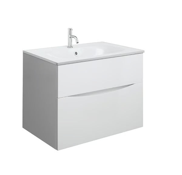 Crosswater Glide II 700mm Vanity Unit With Cast Mineral Marble Basin
