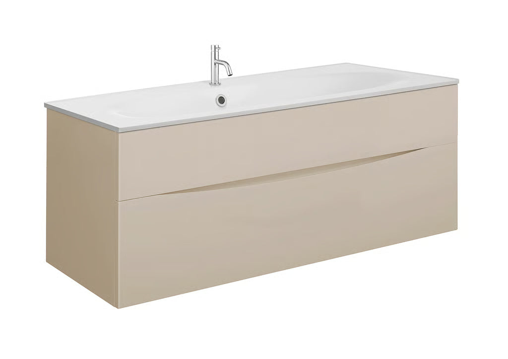 Crosswater Glide II 1000mm Vanity Unit With Cast Mineral Marble Basin