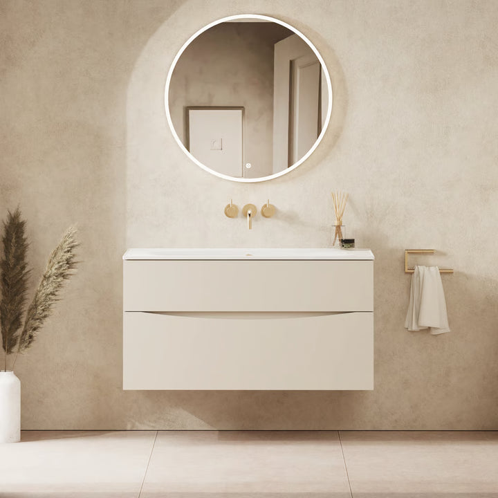 Crosswater Glide II 1000mm Vanity Unit With Cast Mineral Marble Basin