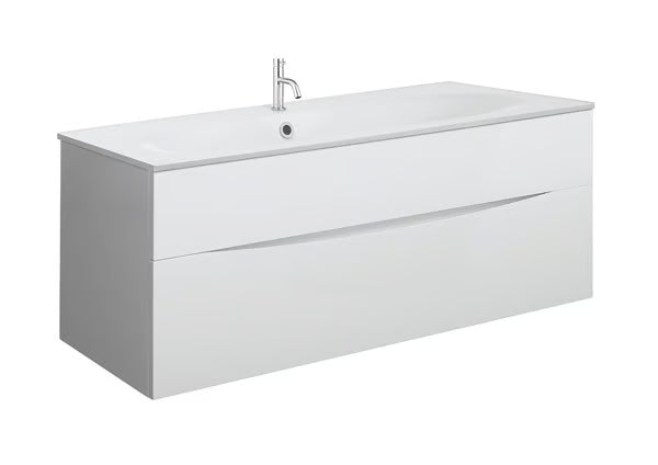 Crosswater Glide II 1000mm Vanity Unit With Cast Mineral Marble Basin