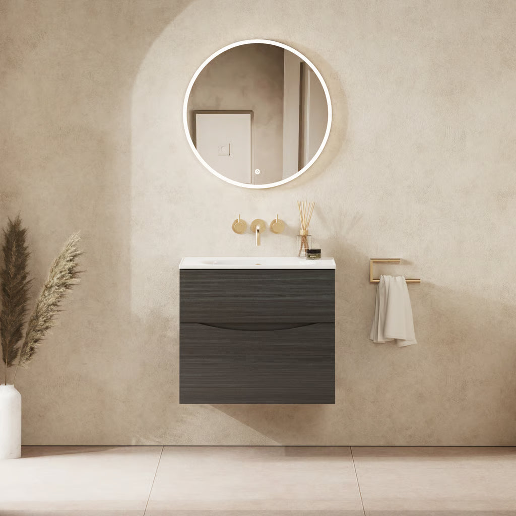 Crosswater Glide II 600mm Vanity Unit With Cast Mineral Marble Basin