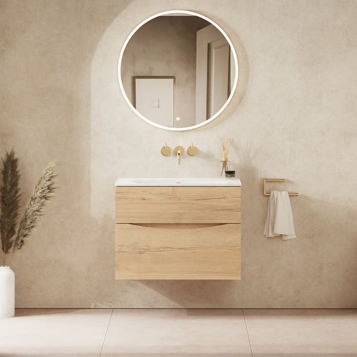 Crosswater Glide II 700mm Vanity Unit With Cast Mineral Marble Basin
