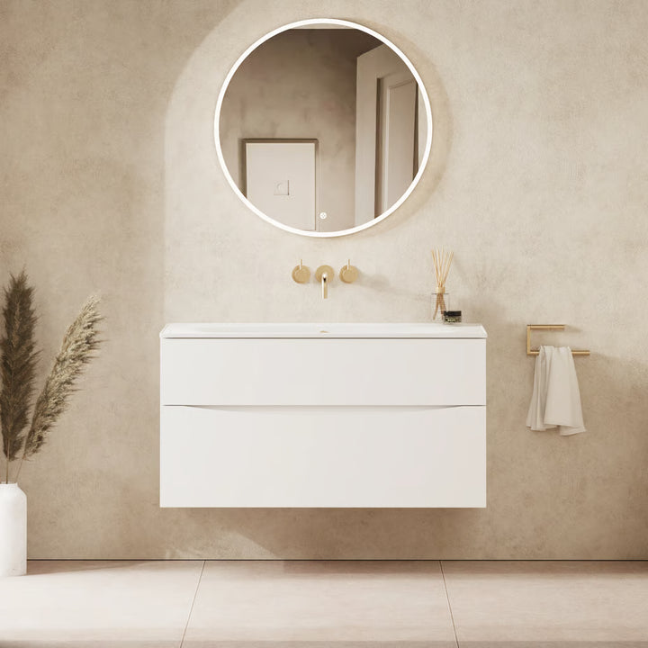 Crosswater Glide II 1000mm Vanity Unit With Cast Mineral Marble Basin