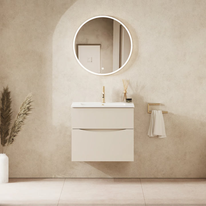 Crosswater Glide II 600mm Vanity Unit With Cast Mineral Marble Basin