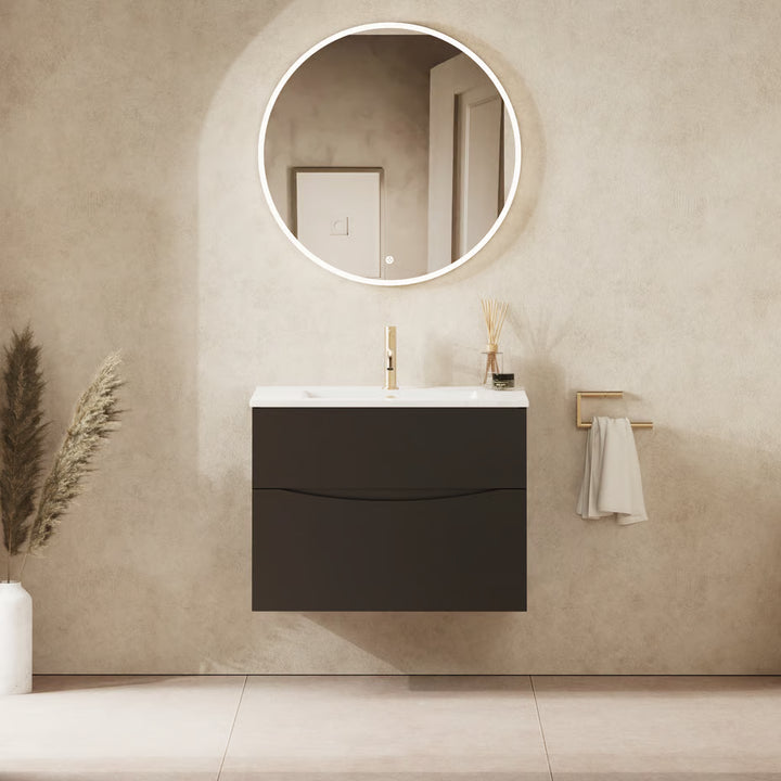 Crosswater Glide II 700mm Vanity Unit With Cast Mineral Marble Basin