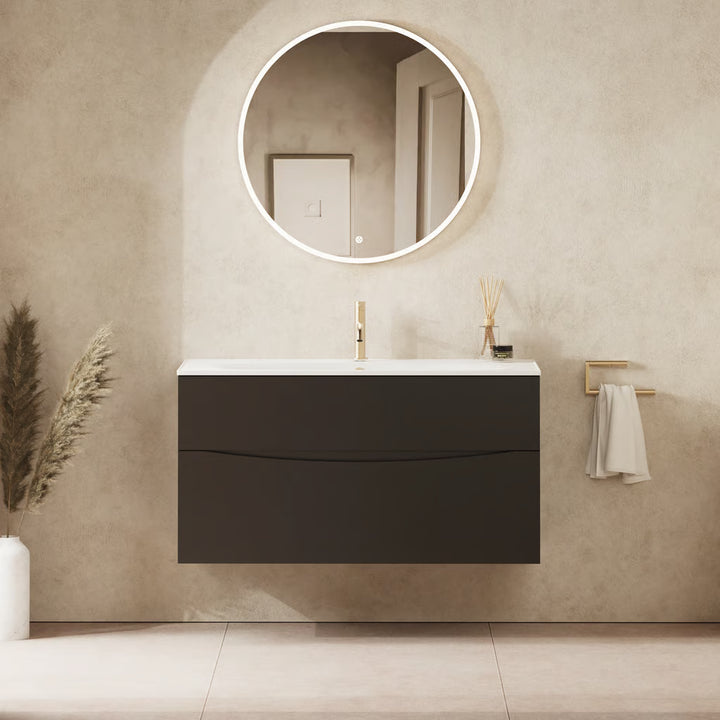 Crosswater Glide II 1000mm Vanity Unit With Cast Mineral Marble Basin
