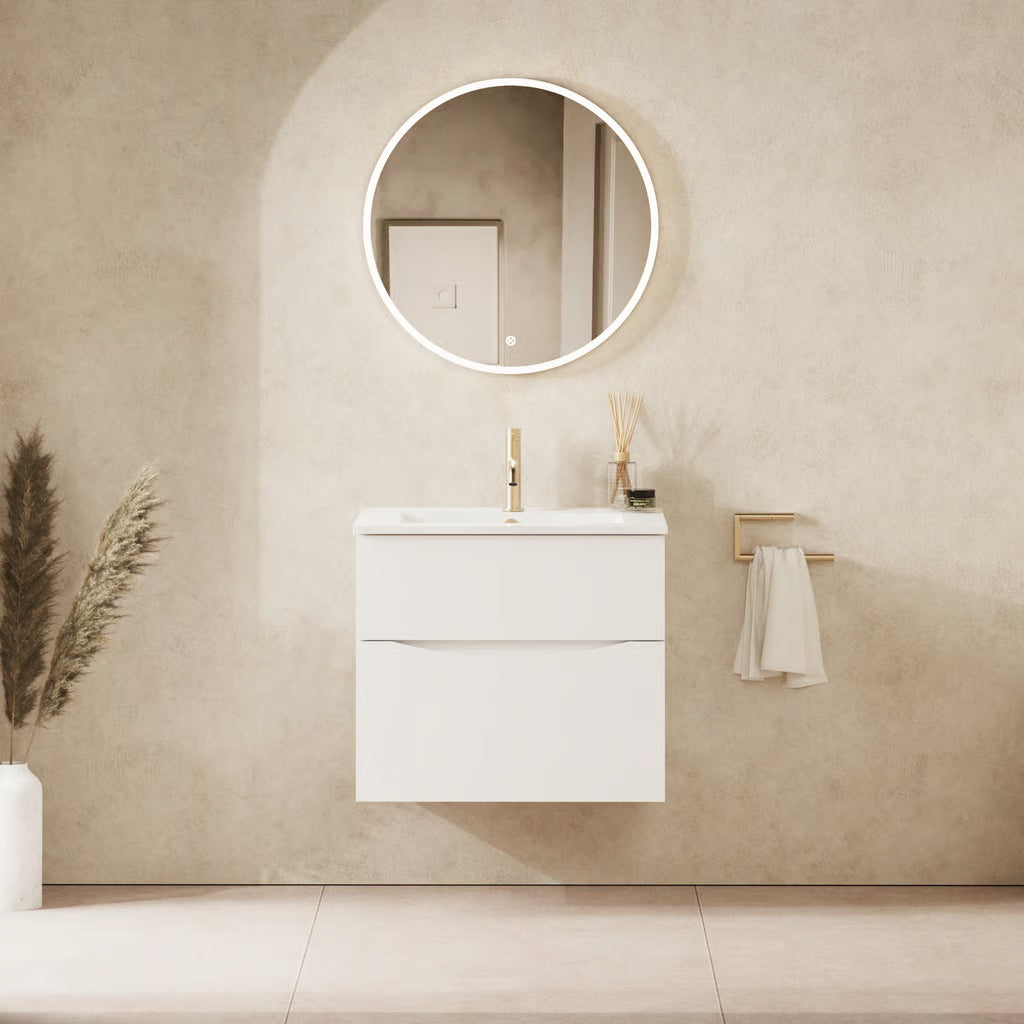 Crosswater Glide II 600mm Vanity Unit With Cast Mineral Marble Basin