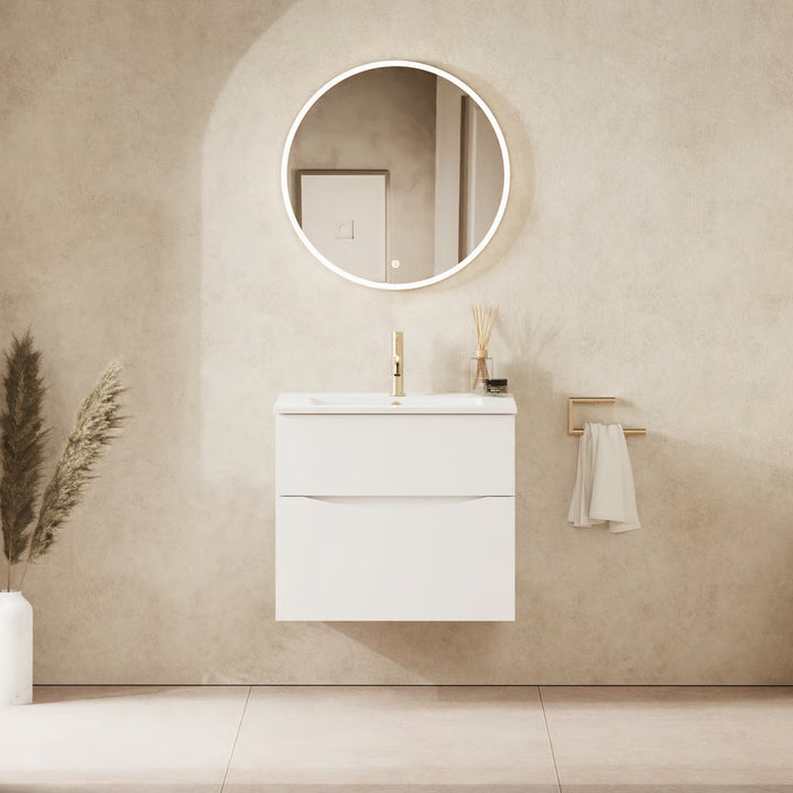 Crosswater Glide II 600mm Vanity Unit With Cast Mineral Marble Basin