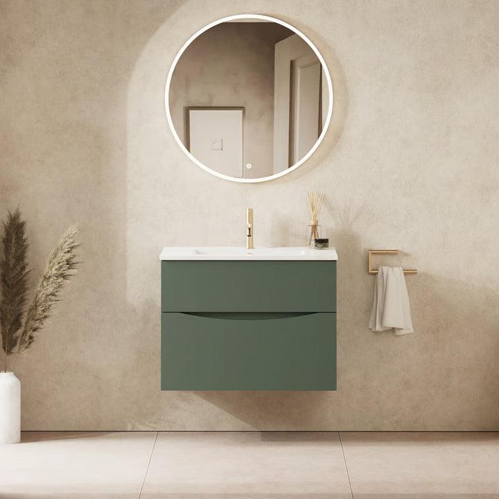 Crosswater Glide II 700mm Vanity Unit With Cast Mineral Marble Basin