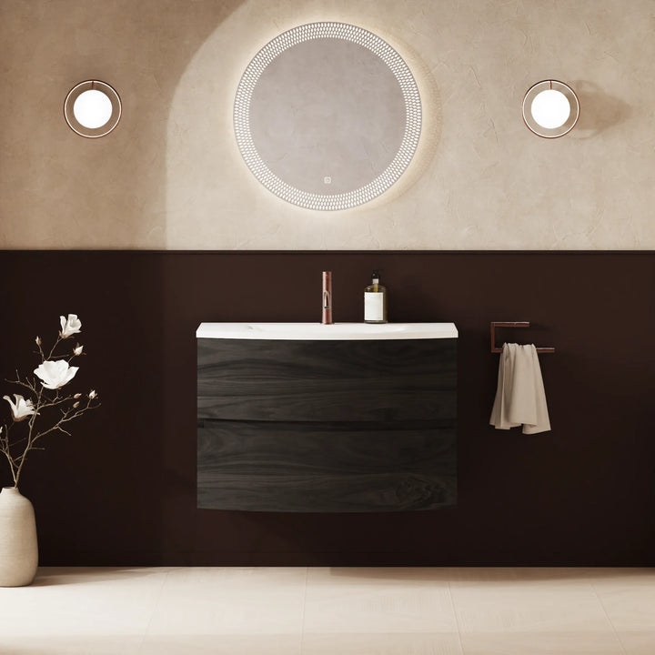 Crosswater Svelte 800mm Vanity Unit & Cast Mineral Marble Basin
