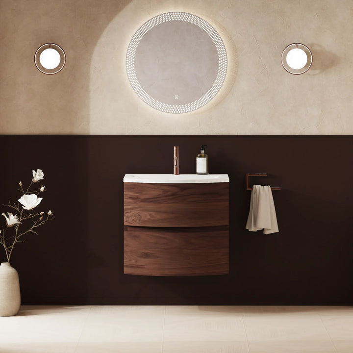 Crosswater Svelte 600mm Vanity Unit & Cast Mineral Marble Basin