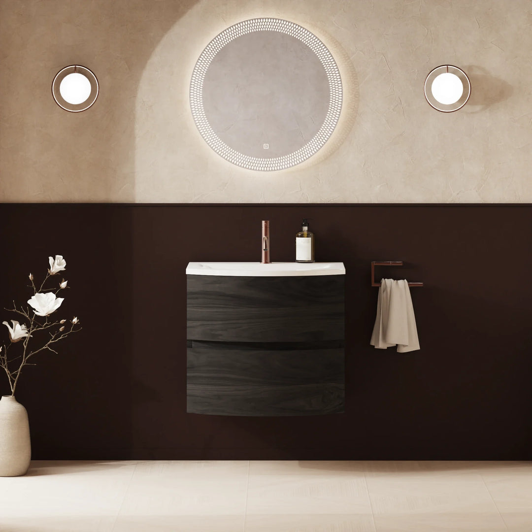 Crosswater Svelte 600mm Vanity Unit & Cast Mineral Marble Basin