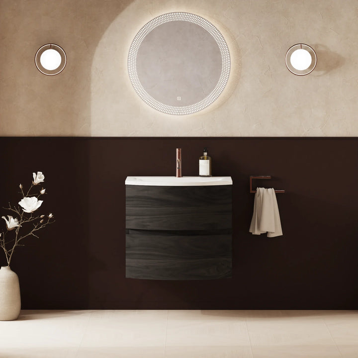 Crosswater Svelte 600mm Vanity Unit & Cast Mineral Marble Basin
