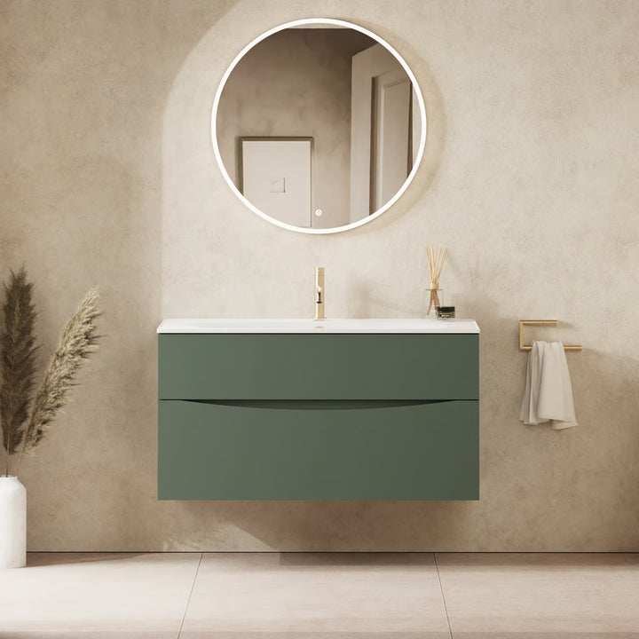 Crosswater Glide II 1000mm Vanity Unit With Cast Mineral Marble Basin