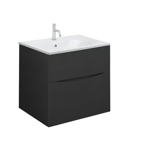 Crosswater Glide II 500mm Vanity Unit With Cast Mineral Marble Basin