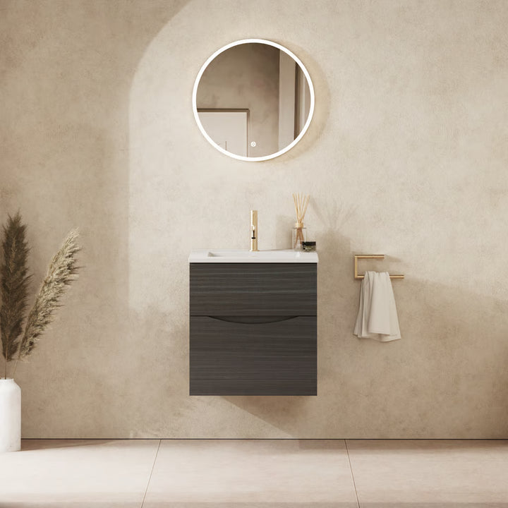 Crosswater Glide II 500mm Vanity Unit With Cast Mineral Marble Basin