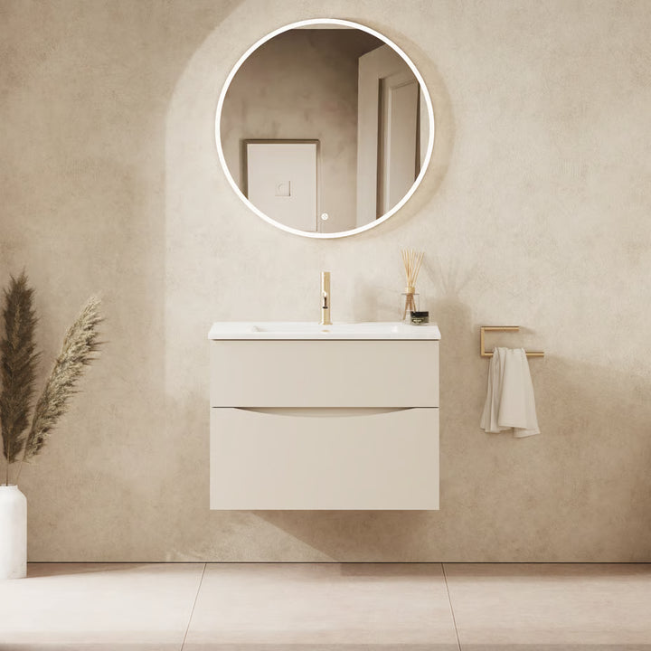 Crosswater Glide II 700mm Vanity Unit With Cast Mineral Marble Basin