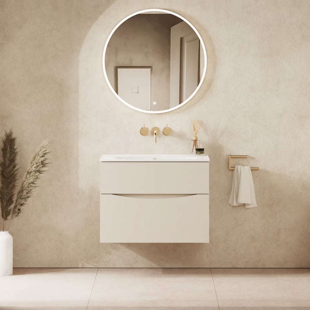 Crosswater Glide II 700mm Vanity Unit With Cast Mineral Marble Basin