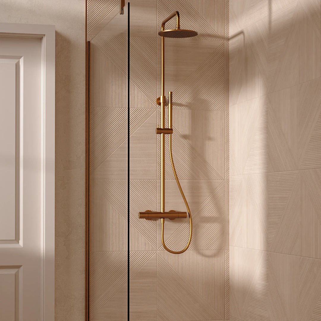 Crosswater Central 2 Outlet Multifunction Shower in Brushed Bronze