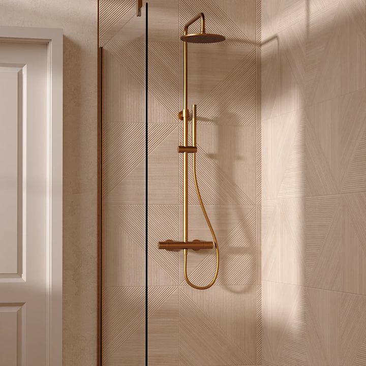 Crosswater Central 2 Outlet Multifunction Shower in Brushed Bronze