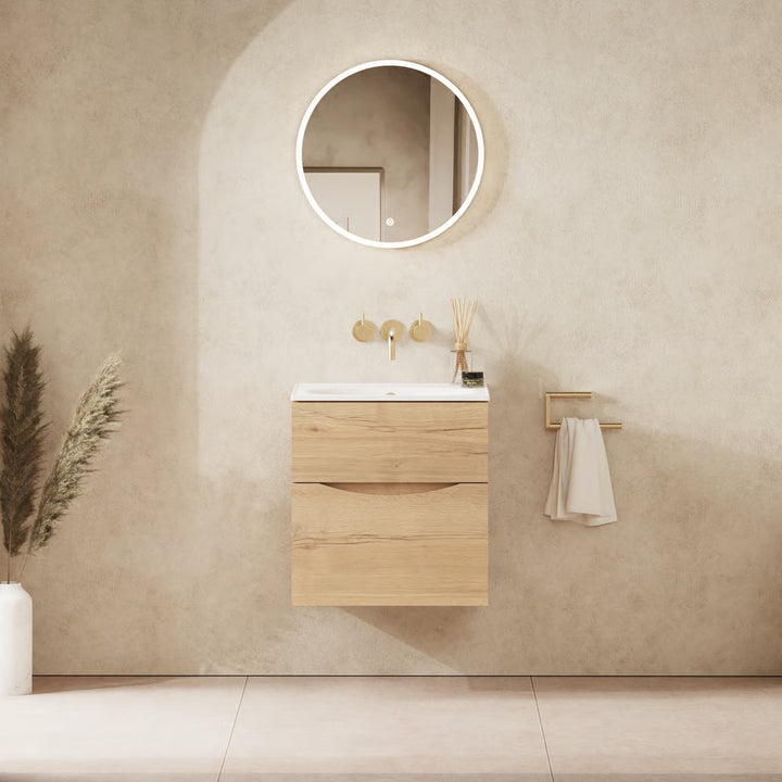 Crosswater Glide II 500mm Vanity Unit With Cast Mineral Marble Basin